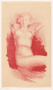 Femme nue assise - Huib Luns