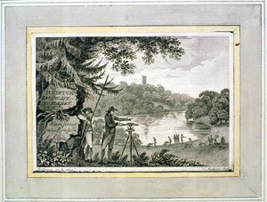 Carte de visite de Humphrey Repton, gravée par Thomas Medland