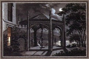 Pavillon et serre pour un manoir gothique, de 