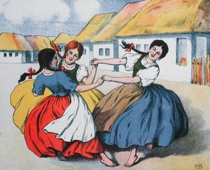Danse paysanne, illustration d