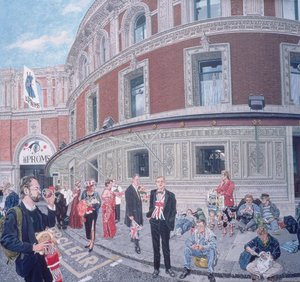 Promeneurs à la dernière nuit, Royal Albert Hall (détail) - Huw S. Parsons