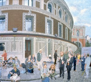 Promeneurs à la dernière nuit, Royal Albert Hall (détail) - Huw S. Parsons