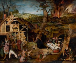 La Tentation de Saint Antoine, 1577 - Huys