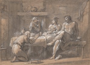 Jupiter et Mercure dans la maison de Baucis et Philémon - Hyacinthe Collin de Vermont