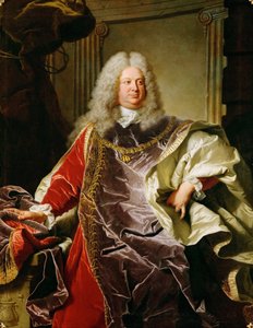 Baroque : Portrait de Philippe Louis, comte de Sinzendorf Neubourg - Hyacinthe Francois Rigaud