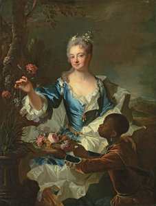Portrait de Hyacinthe-Sophie de Beschanel-Nointel, Marquise de Louville - Hyacinthe Francois Rigaud