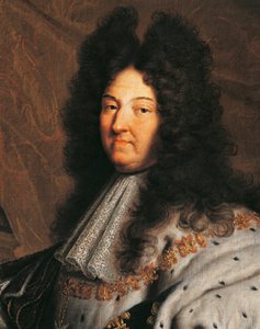 Portrait de Louis XIV de France, dit Louis le Grand ou le Roi Soleil, peinture par Hyancinthe Rigaud - Hyacinthe Francois Rigaud