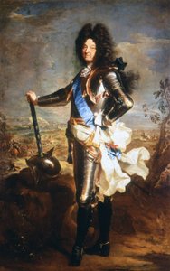 Portrait de Louis XIV, le Roi Soleil (1638 - 1715). Huile par Hyacinthe Rigaud, nommé portraitiste du Roi. - Hyacinthe Francois Rigaud