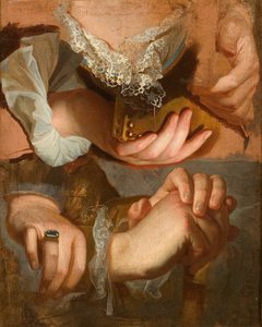 Études de mains, vers 1715-1723 - Hyacinthe François Honoré Rigaud