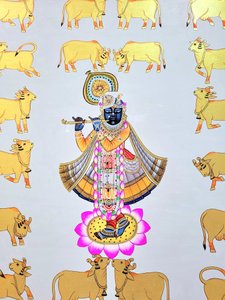 Krishna parmi les vaches dorées - IMAGINEERS STUDIO