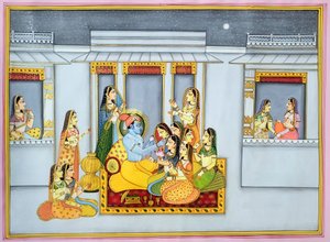 Krishna et les Gopis la nuit - IMAGINEERS STUDIO