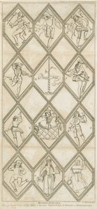 Fenêtre en verre de Betley - Danseurs de Morris