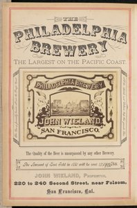 [Philadelphia Brewery, San Francisco] - I. W. Taber