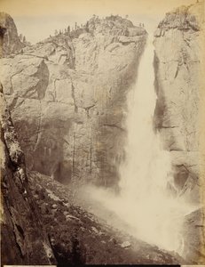 Upper Yosemite Falls, 1502 feet - (instantané) - I. W. Taber