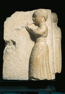 Espagne, Osuna (Urso), Bas-relief représentant un joueur d