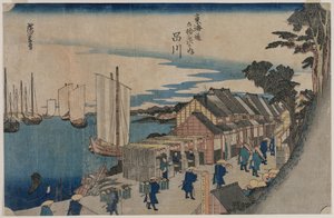 Shinagawa de la série Cinquante-trois Stations du Tokaido - Ichiryusai Hiroshige II