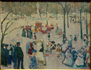 Terrain de jeu au Jardin du Luxembourg - Ida Gerhardi