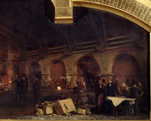 Métallurgie : La grande forge de Fourchambault (détail) - Ignace Francois Bonhomme