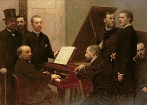 Autour du piano, 1885 - Ignace Henri Jean Fantin Latour