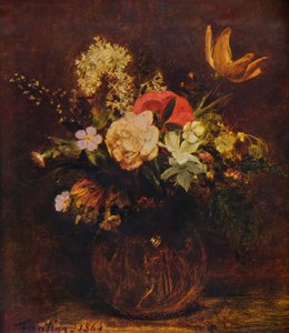 Bol de fleurs, 1864, 1935
