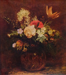 Bol de fleurs, 1864, 1935