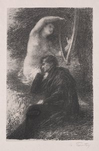 Lélio, la harpe éolienne - Ignace Henri Jean Fantin Latour