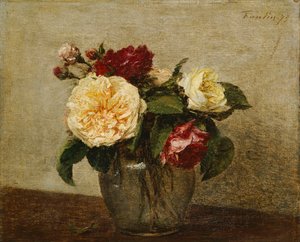 Roses rouges et jaunes, 1879