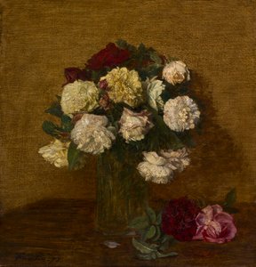 Roses dans un vase - Ignace Henri Jean Fantin Latour