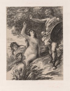 Siegfried et les filles du Rhin, vers 1880