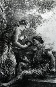 Sieglinde et Siegmund, scène de l