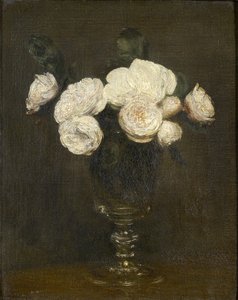 Nature morte de roses de Malmaison, 19ème siècle