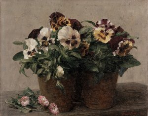 Nature morte de pensées et de marguerites, 1889