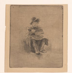 Homme lisant - Ignace Joseph de Claussin (attributed to)