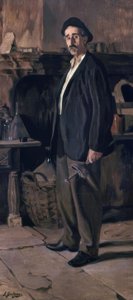 Don Plácido Zuloaga dans son atelier, 1895, huile sur toile, 219 × 100 cm