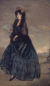Femme avec mantille, fleurs et éventail - Ignacio Zuloaga y Zabaleta