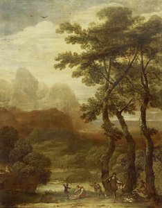Paysage avec chasseurs - Ignacio de Iriarte