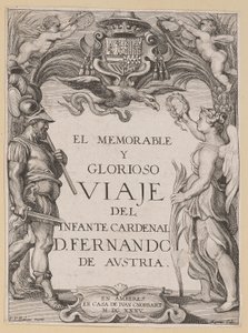 Page de titre pour D. De Aedo y Gallert, El...Viaje del Infante Cardenal... - Ignatius Cornelis Marinus after Sir Peter Paul Rubens