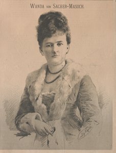 Écrivain Wanda von Sacher-Masoch, née Angelika Aurora Rümelin, 1879