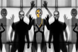 Des personnages masqués surréalistes - Igor Shrayer