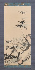 Pivoine et bambou, vers 1768 - Ike no Gyokuran