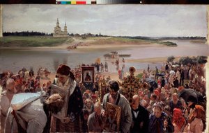 Procession de Pâques - Illarion Mikhailovich Pryanishnikov