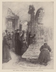Le coin du hall central dans le Gostinny Dvor