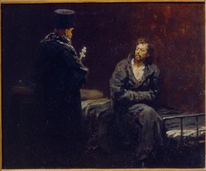 Avant la confession - Ilya Efimovich Repin