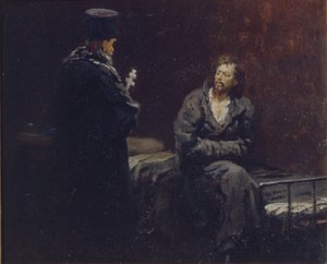 Avant la confession, 1879-1885 - Ilya Efimovich Repin