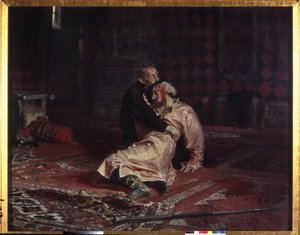 Ivan IV le Terrible étreint son fils Ivan Ivanovich - Ilya Efimovich Repin