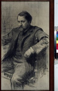 Portrait du peintre Valentin Aleksandrovitch Serov (1865-1911) - Ilya Efimovich Repin