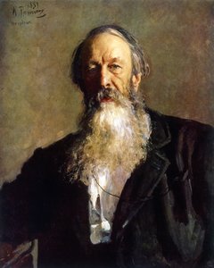 Portrait de VV Stasov - Ilya Efimovich Repin