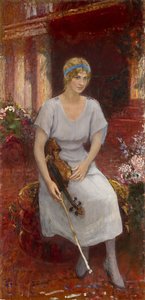 Portrait de la violoniste Cecilia Hansen 1897-1989, 1922 - Ilya Efimovich Repin