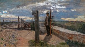 Ouvrier ferroviaire à Khotkovo - Ilya Efimovich Repin
