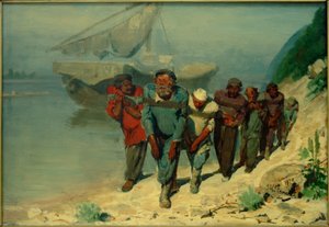 Étude pour Les Bateliers de la Volga - Ilya Efimovich Repin